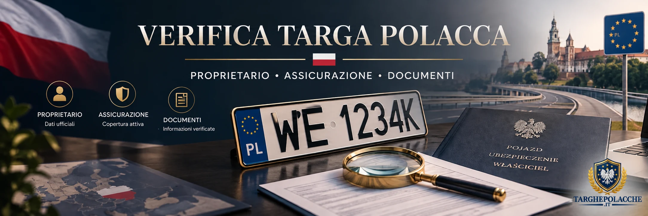 Verifica proprietario targa polacca assicurazione UFG CEPiK e documenti